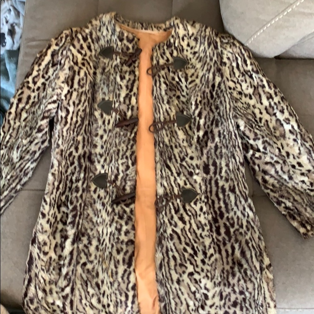 VINTAGE BOBCAT FUR COAT - 50+ years old